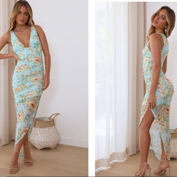 Getaway With You Maxi Dress Blue - Picture 2 of 2